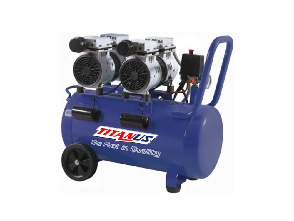 Компрессор безмасляный 50 л., 120л/мин, 8 бар, Titanus T-1150,